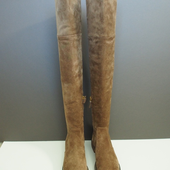 Tory Burch Suede Lug Sole Boots Size 9.5 - Picture 3 of 10